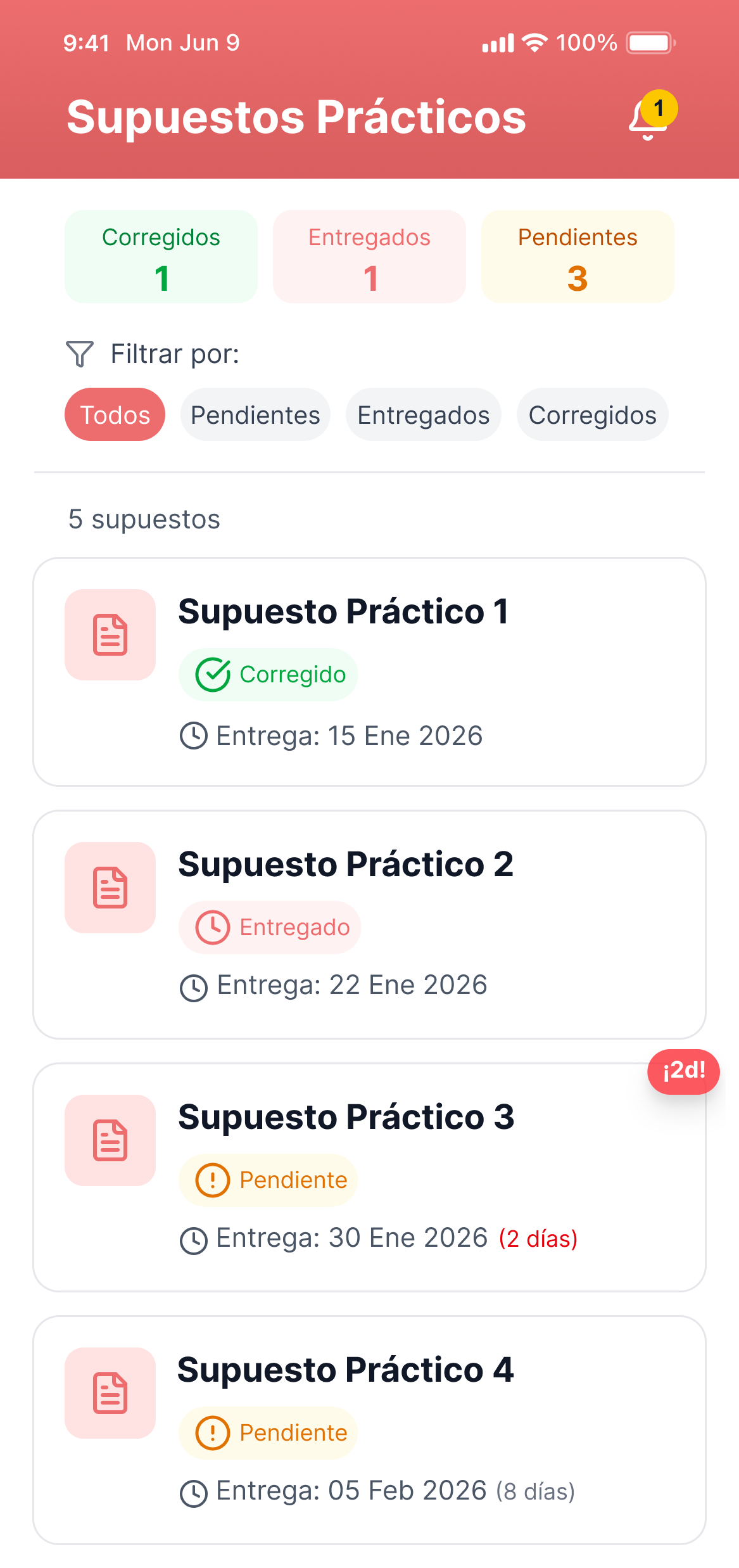 App Tiza - Captura de pantalla